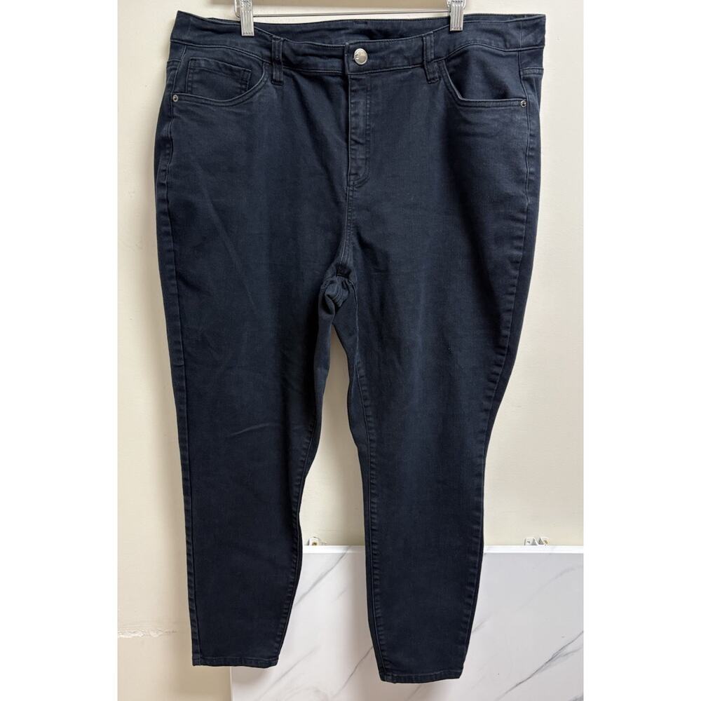 Lane Bryant Women’s Size 24 Stretch Jeans Dark‎ Wash Skinny Fit Denim